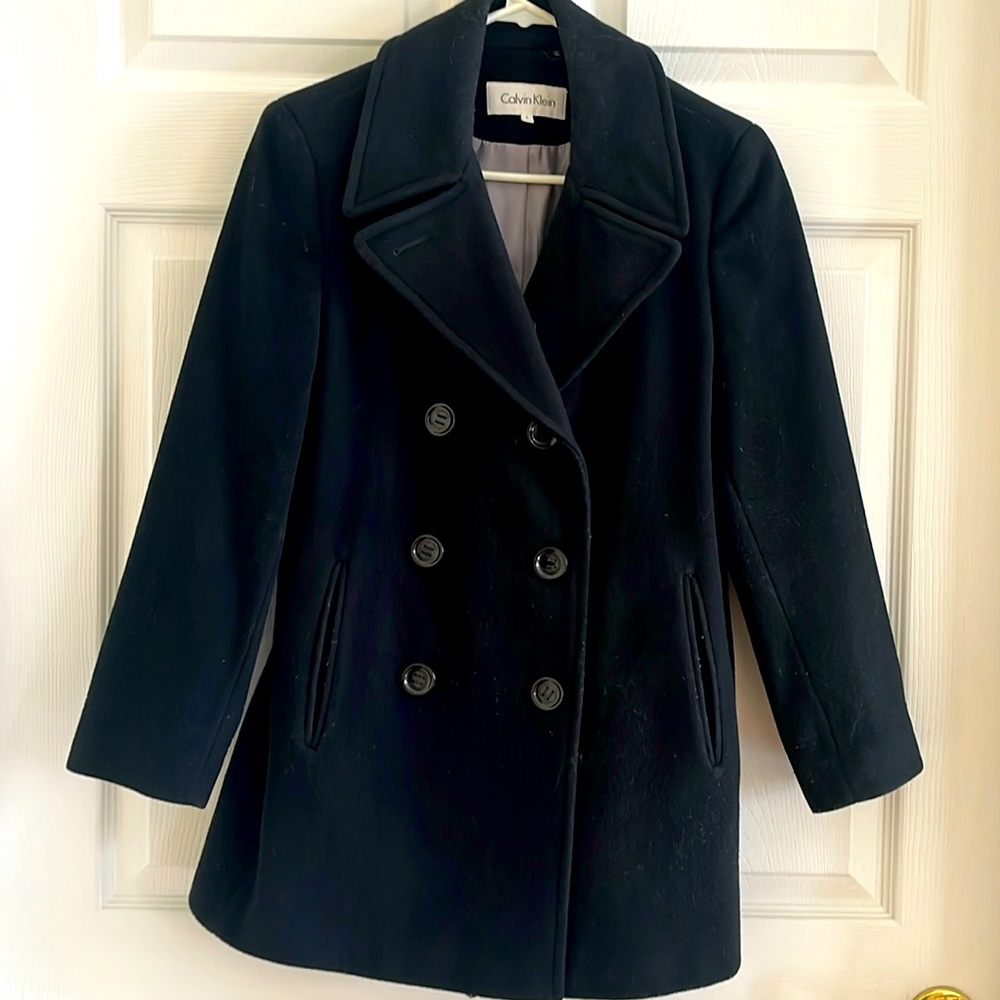 Calvin Klein double breasted pea coat